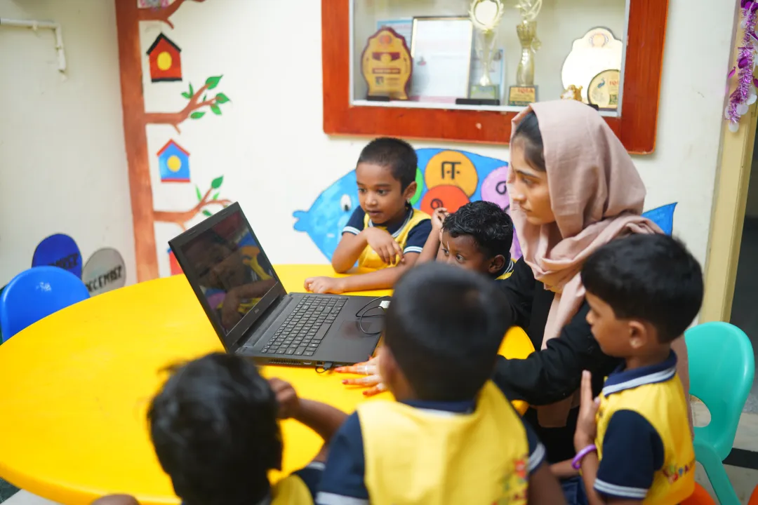 Computer coding class at Sparkling Topaz Academy