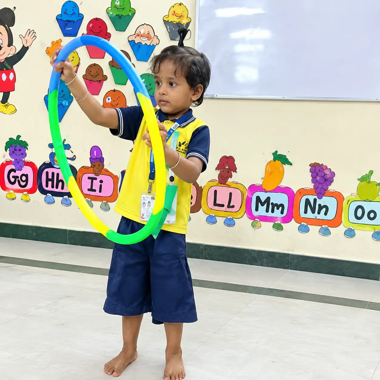 Hula Hoop activity at Sparkling Topaz Academy
